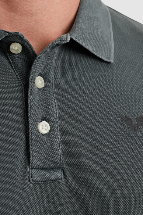 PME legend short sleeve polo garment dyed piq